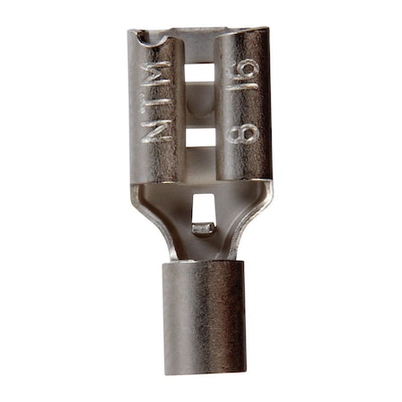 Jandorf 22-18 Ga. Insulated Wire Female Disconnect Silver 5 pk 60936
